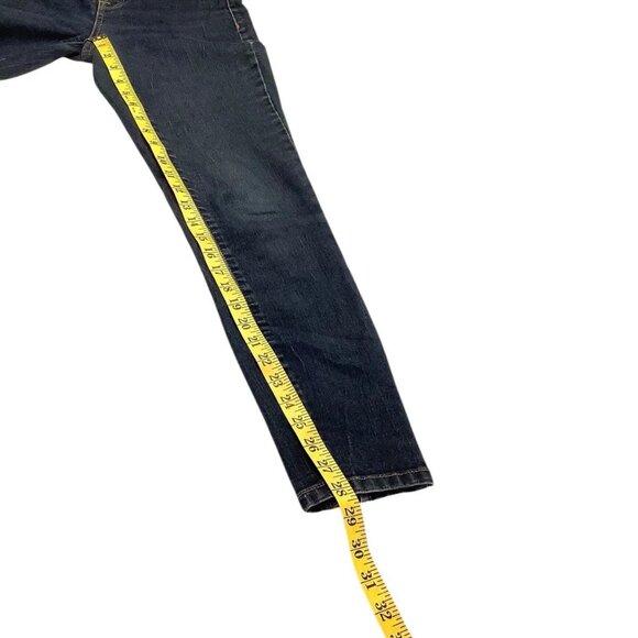 Mossimo High Waist Ankle Zip Skinny Blue Jeans Womens Size 2 - Picture 12 of 13